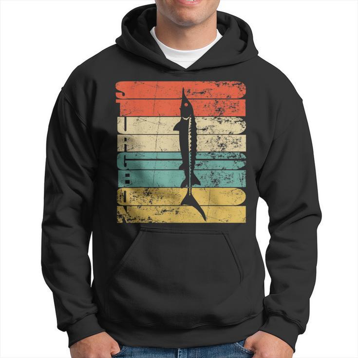 Sturgeon Silhouette Imintage-Stil Hoodie