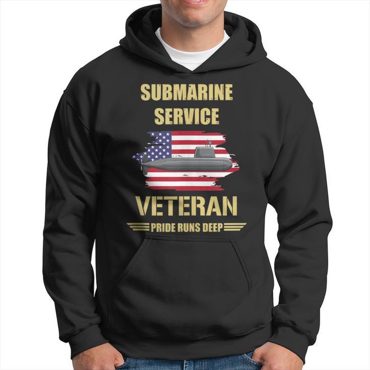 Submarine Service Veteran Pride Runs Deep Veterans Day Hoodie