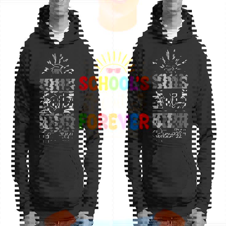Summer Vacation Retro School's Out Forever Retirement 2024 Hoodie