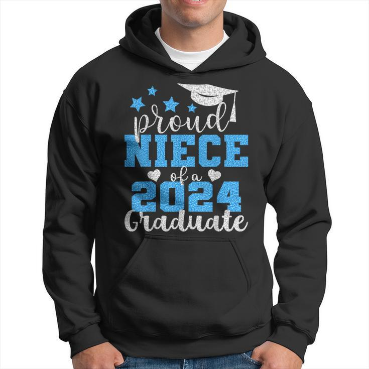 Super Proud Niece Of 2024 Graduate Awesome Family College Hoodie