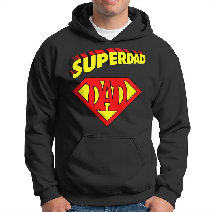 Superdad Super Dad Super Hero Superhero Father's Day Vintage Hoodie