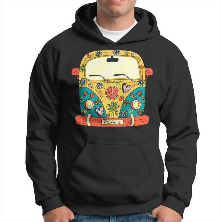 Surf Camping Bus Model Love Retro Peace Hippie Surfing S Hoodie