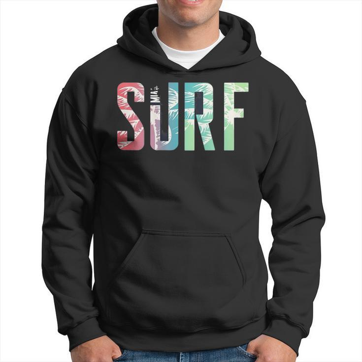 Surfer Surfboard Surf Club Retro Vintage Hawai Beach Hoodie