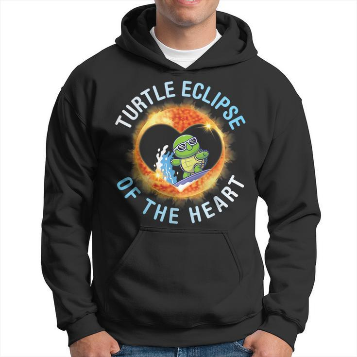 Surfing Total Eclipse Turtle Eclipse Of The Heart 04 08 2024 Hoodie