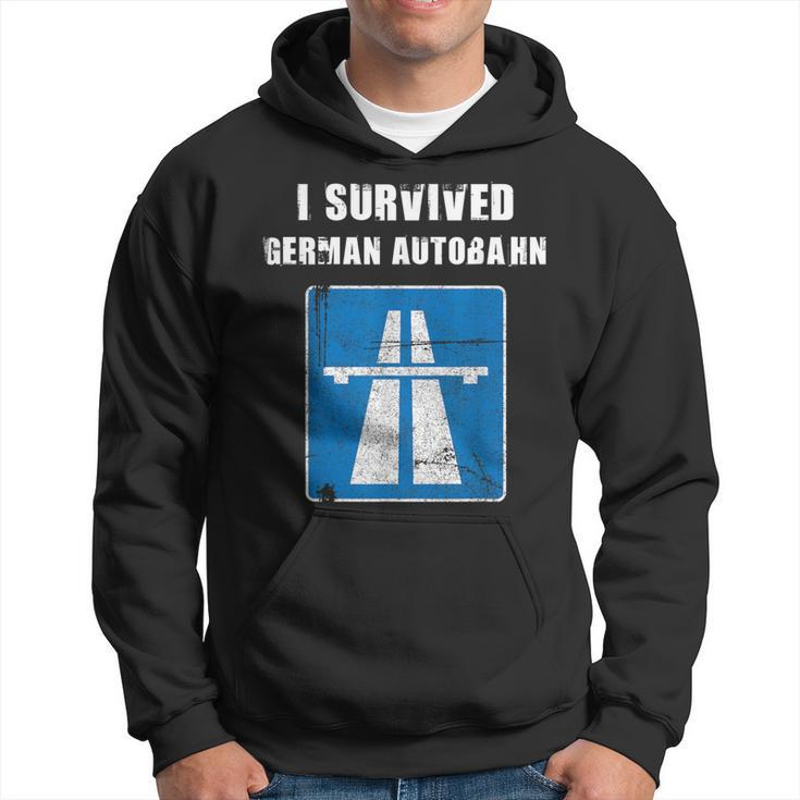 I Survived German Autobahn Car Lover Speed Lover Hoodie