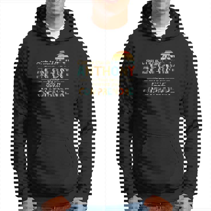 Sweat à capuche Anthony Unique, C'est un Truc de Anthony Design Coucher de Soleil