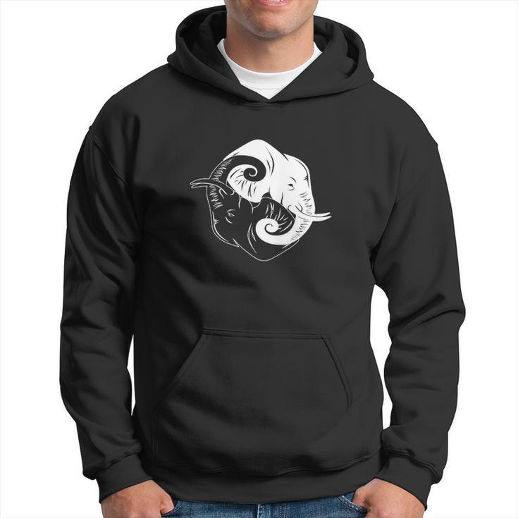 Sweat à capuche Éléphant Yin Yang, Tee Design Original