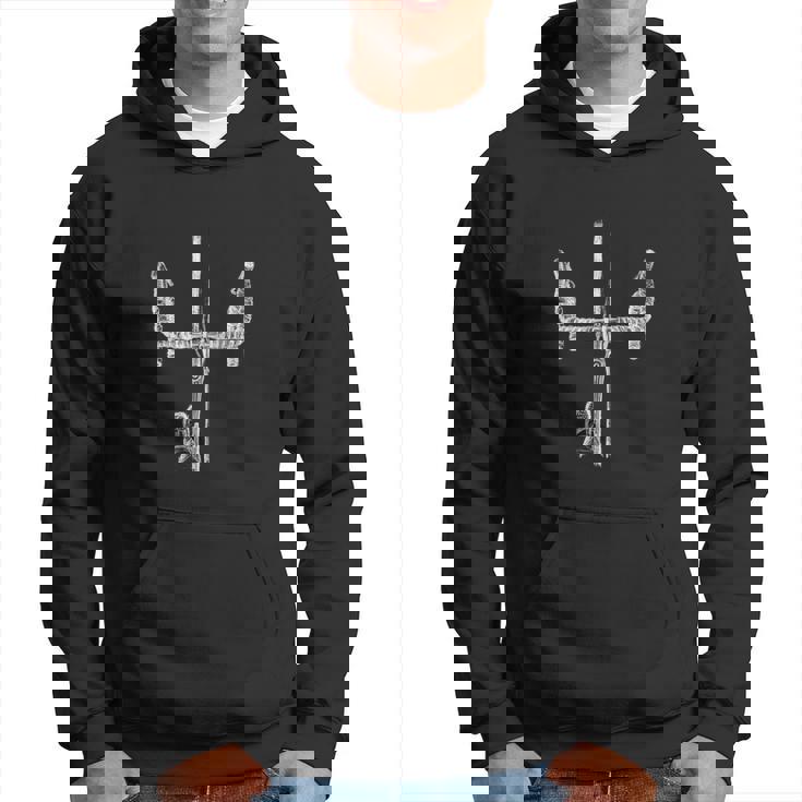 Sweat à capuche Guitare Croisée, Design Détaillé pour Amateurs de Musique