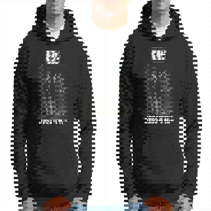 Sweat à Capuche Kiss Dressed To Kill - Produit Officiel Sous Licence, Coupe Classique, 241g
