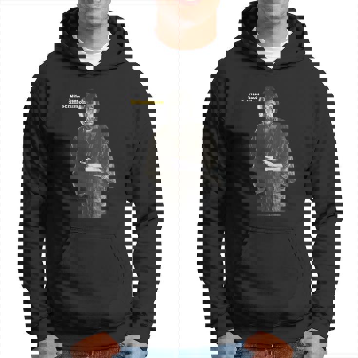 Sweat à capuche Noir Design Papier en Main, Mode Casual pour Fans