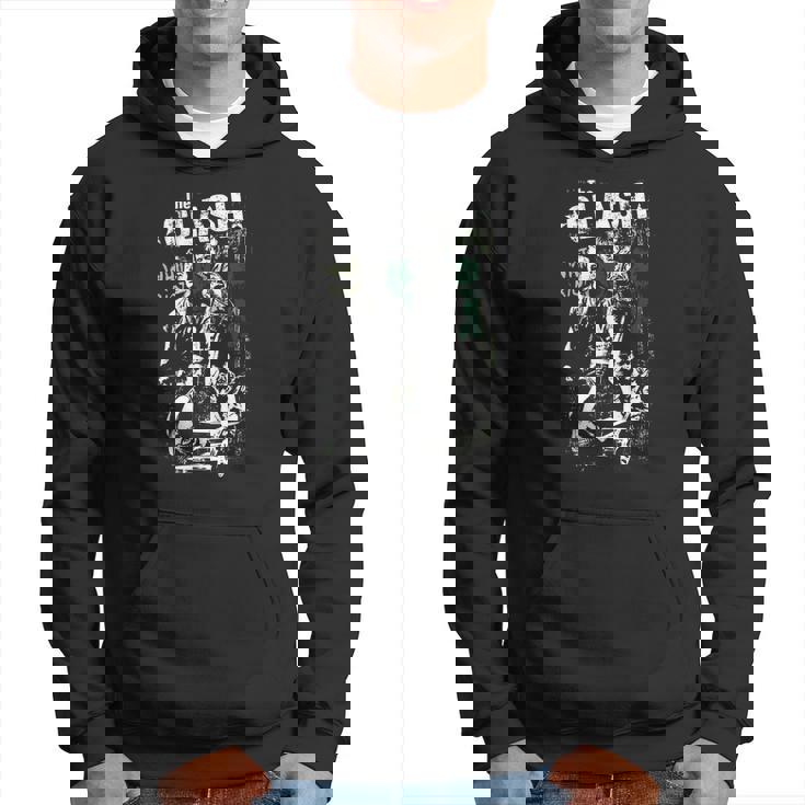 Sweat à capuche Noir The Clash, Design Iconique pour Fans de Punk Rock