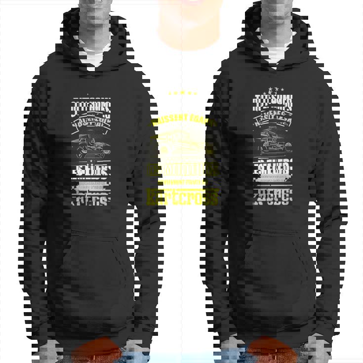 Sweat à capuche Pilote de Kartcross, Idéal pour les Passionnés de Course