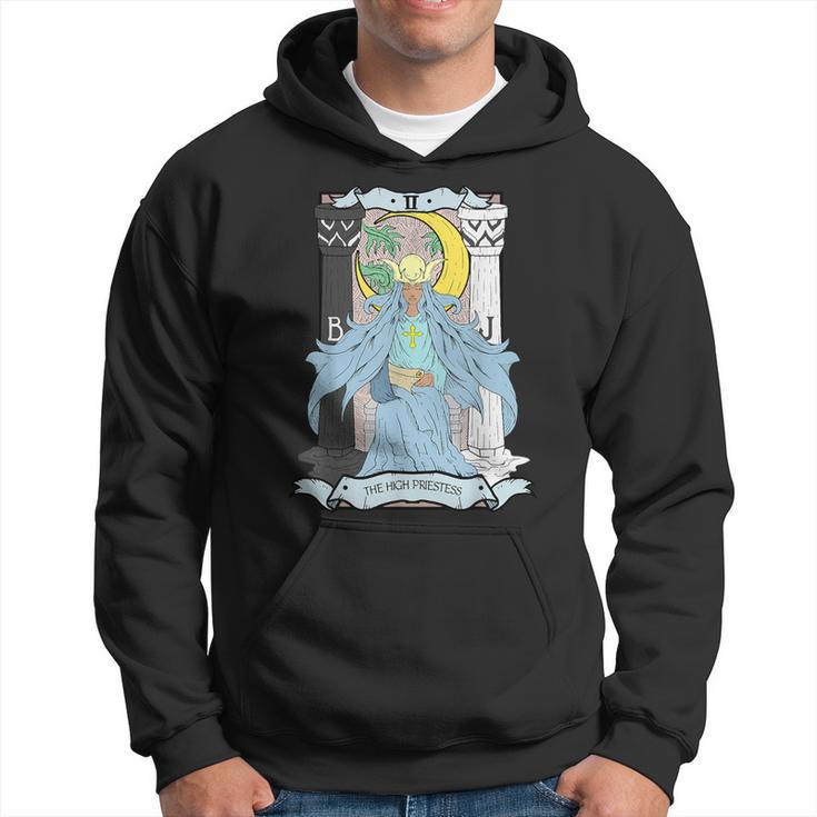 Tarot Card The High Priestess Ii Occult Vintage Color Hoodie