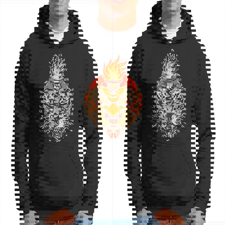 Tatuaje Tradicional Americano De Tigre De Corazón Sagrado Sudadera