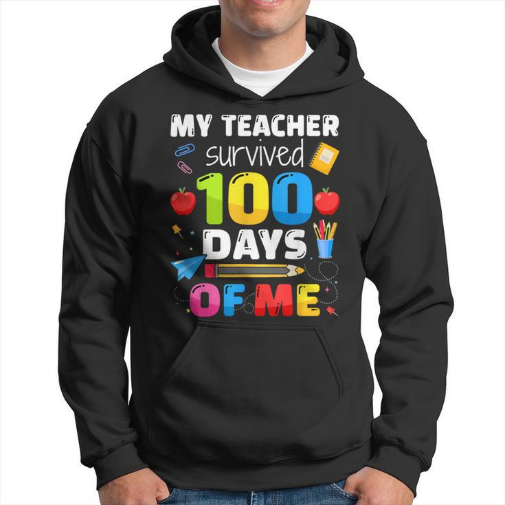 Teacher Survived 100 Days Of Me For 100Th Day School Student Hoodie