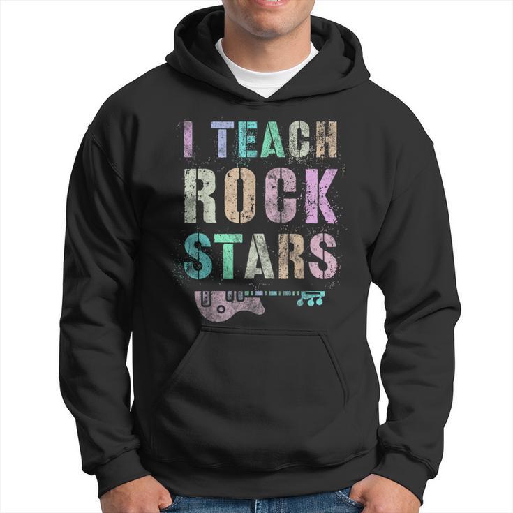 Teachers I Teach Rock Stars Educator Prek Last Day Reading Hoodie