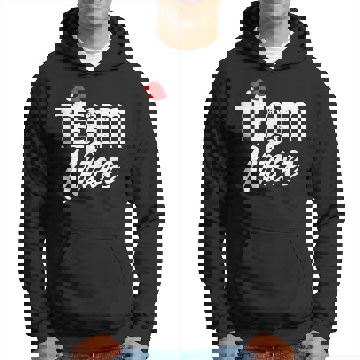 Team Nice Couple Matching Outfit Team Naughty Hoodie