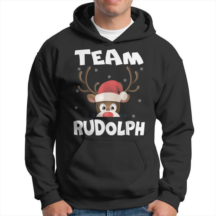 Team Rudolph Xmas Reindeer Deer Lover Hoodie