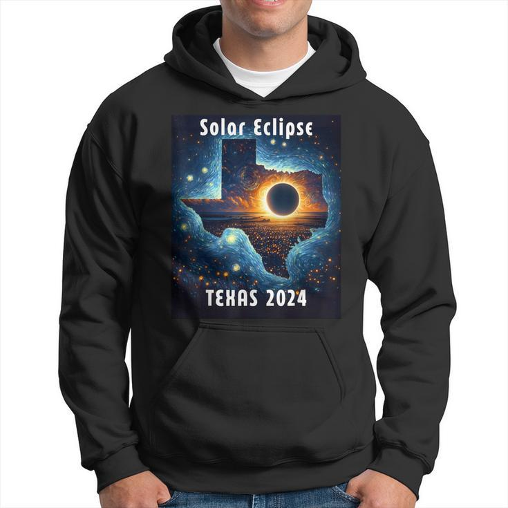 Texas Solar Eclipse 2024 Starry Night Solar Eclipse 2024 Hoodie