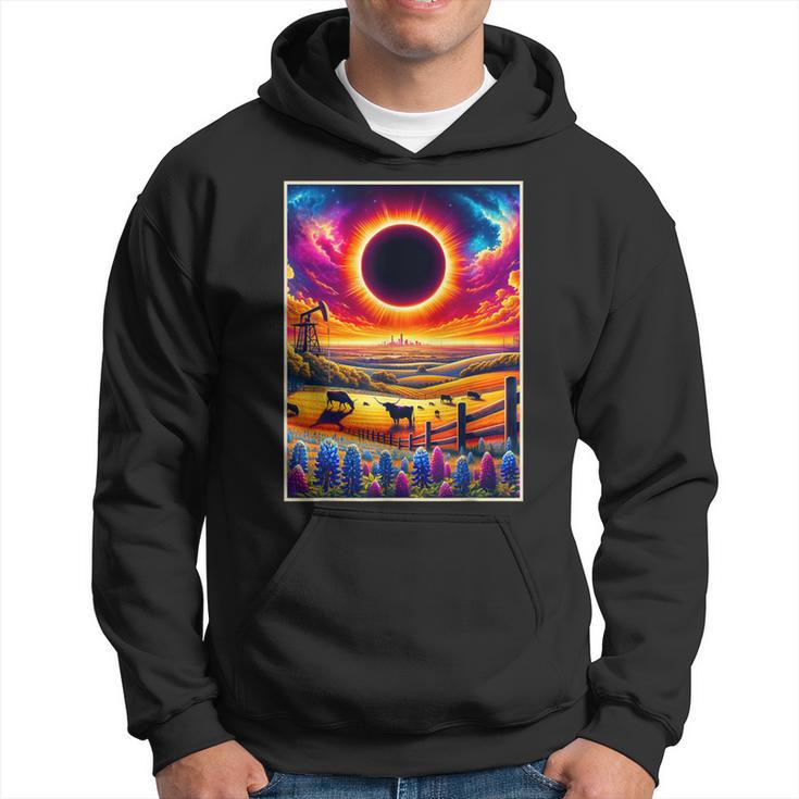 Texas Solar Eclipse 2024 Totatily Total Eclipse Vintage Hoodie