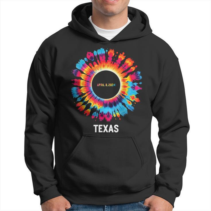Texas Total Solar Eclipse 2024 Party Totality Tie Dye Hoodie
