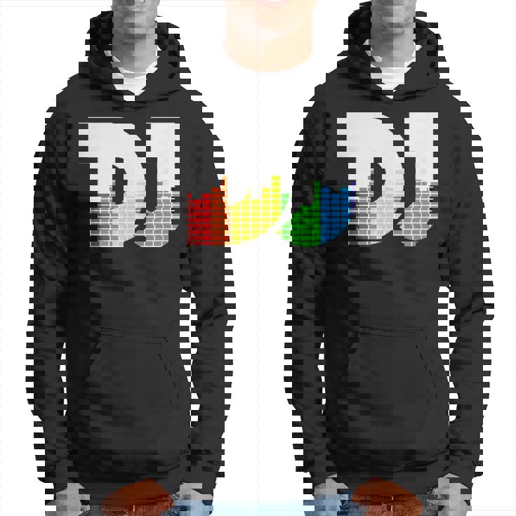 Texto De Dj Con Ecualizador De Coloración Led Para Discjockey Dj Sudadera
