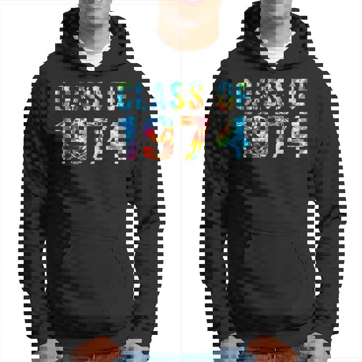 Tie Dye Class Of 1974 74 Reunion High School Graduation 50Th Hoodie