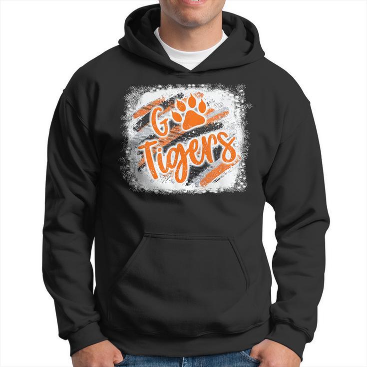 Tigers Swash School Spirit Orange Black Football Sports Fan Hoodie