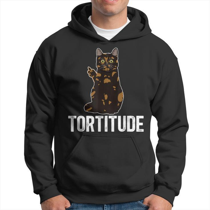 Tortitude Tortoiseshell Cat Owner Tortie Cat Lover Hoodie