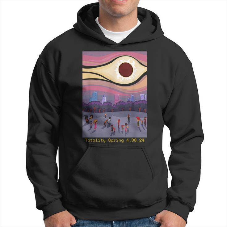 Total Solar Eclipse 2024 April 4 2024 Totality Usa Spring Hoodie