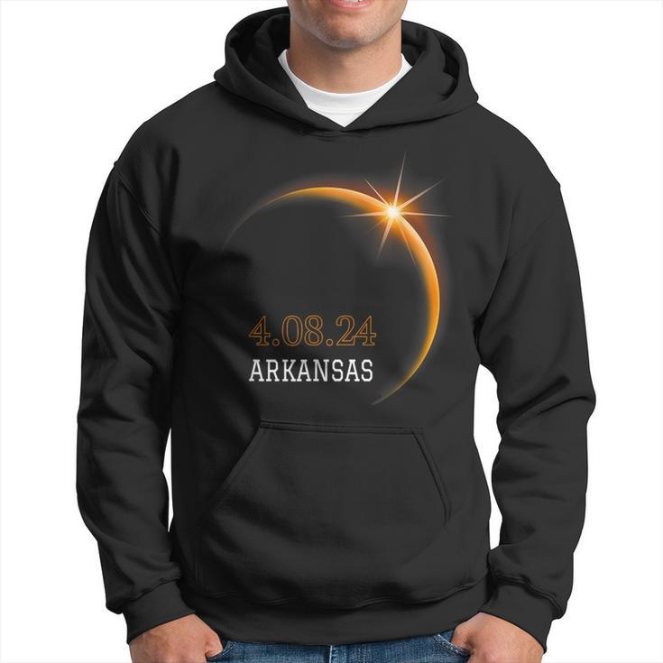 Total Solar Eclipse 2024 Arkansas Totality Spring 40824 Hoodie