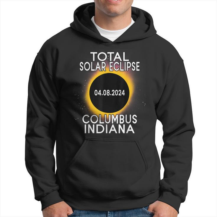 Total Solar Eclipse 2024 Columbus Indiana Path Of Totality Hoodie