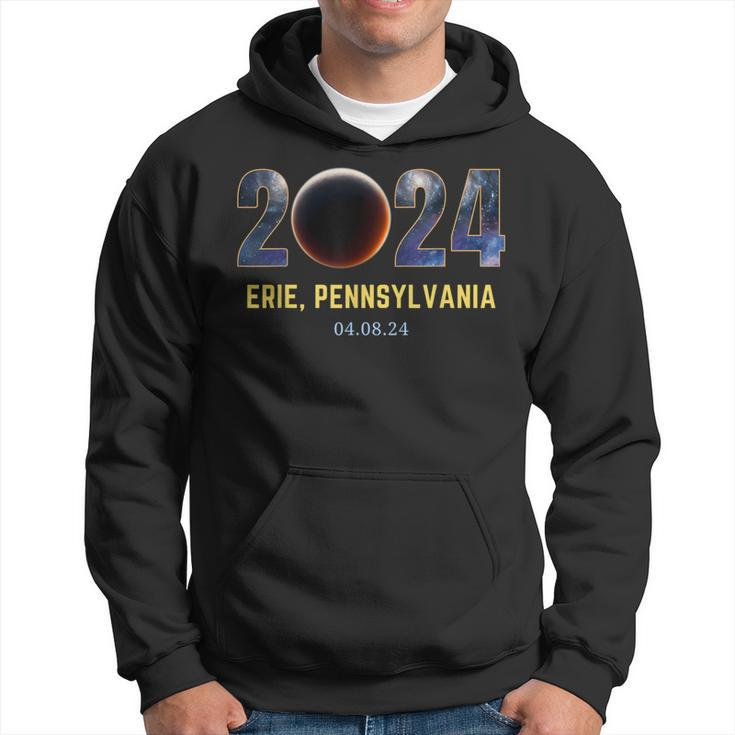 Total Solar Eclipse 2024 Erie Pennsylvania Totality Hoodie