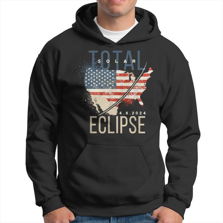 Total Solar Eclipse 2024 Path Of Totality Usa Map Event Hoodie