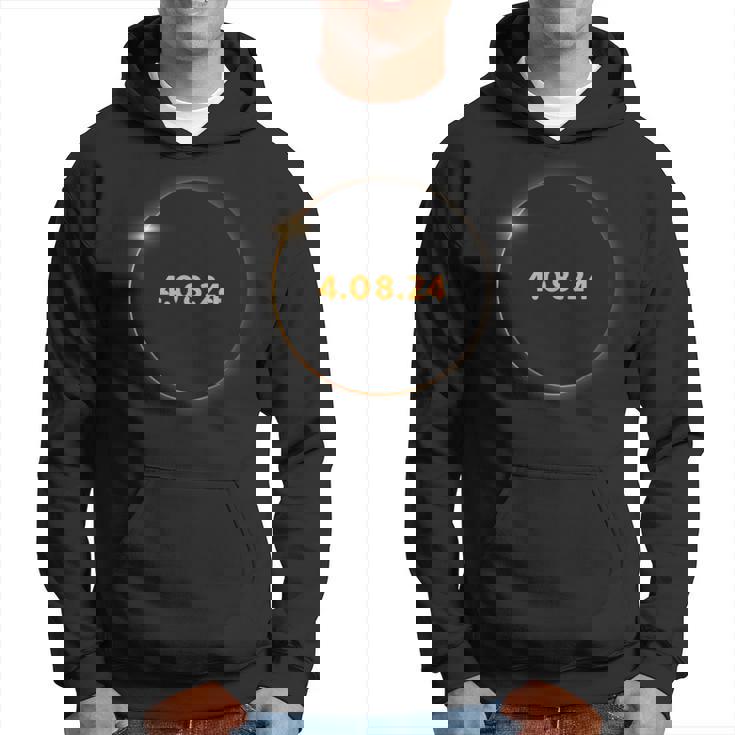 Total Solar Eclipse 2024 Totality 40824 Astronomy Lover Hoodie