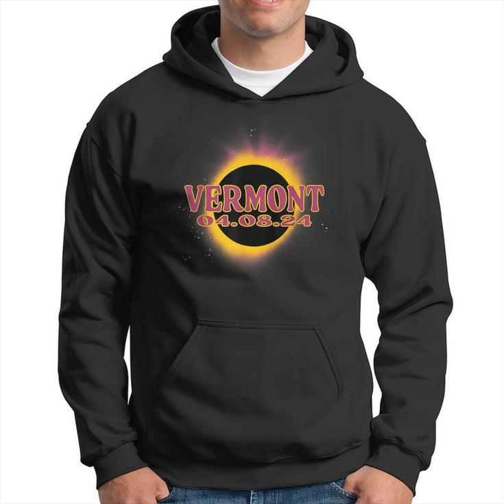 Total Solar Eclipse 2024 Vermont America Totality Event Hoodie