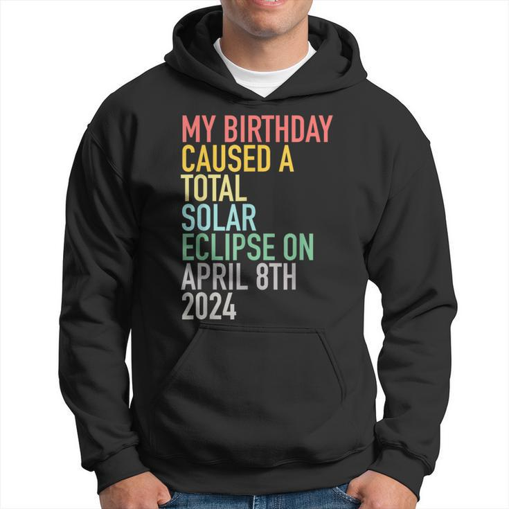 Total Solar Eclipse 4-8-2024 April 8Th Birthday Astrology Hoodie