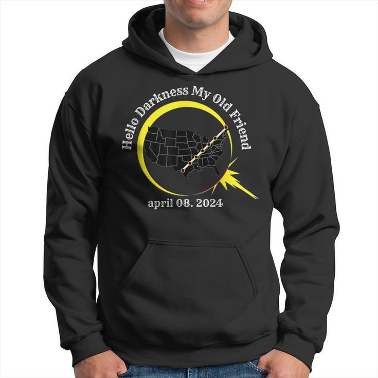 Total Solar Eclipse April 08 2024 Tour Of America Usa Map Hoodie