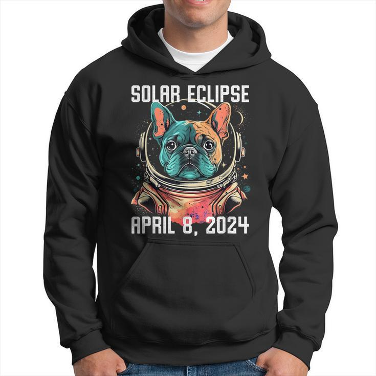 Total Solar Eclipse April 8 2024 French Bulldog Hoodie