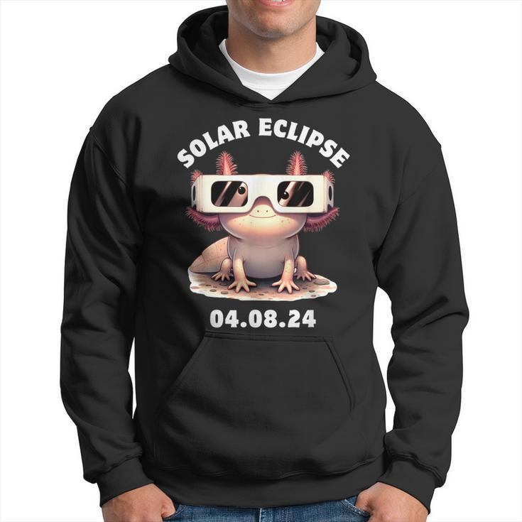 Total Solar Eclipse Axolotl April 8 2024 Solar Eclipse Hoodie