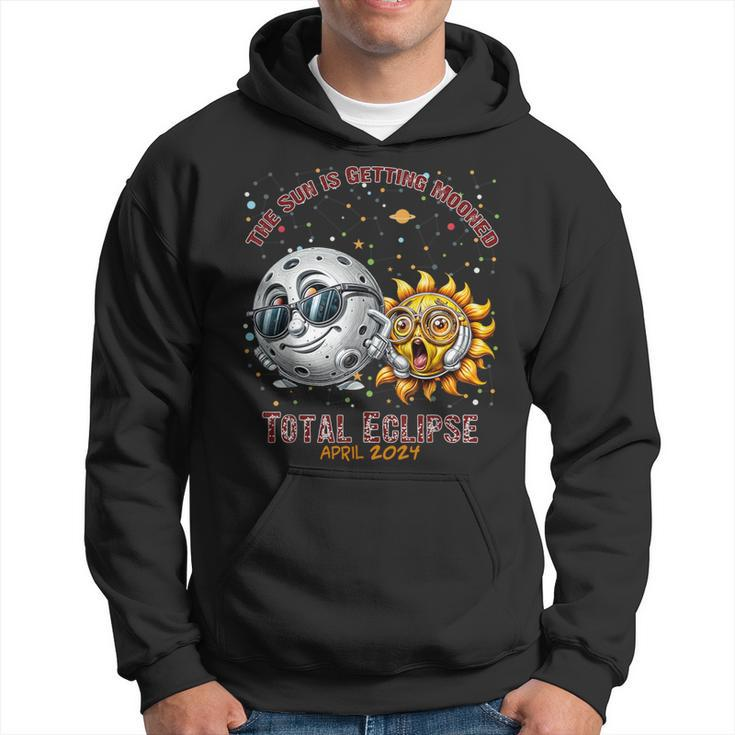 Total Solar Eclipse Chase April 2024 Sun Is Getting Mooned Hoodie