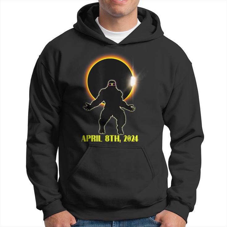 Total Solar Eclipse Sasquatch Wearing Solar Eclipse Glasses Hoodie