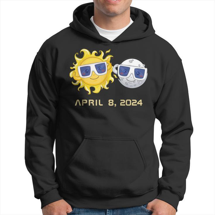 Total Solar Eclipse Sun And Moon 8 April 2024 Hoodie