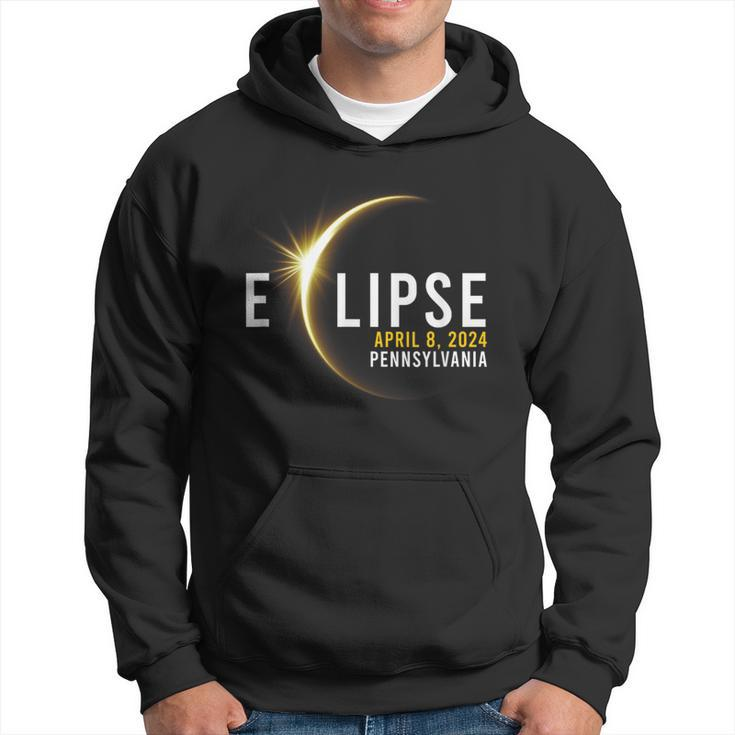Totality 04 08 24 Total Solar Eclipse 2024 Pennsylvania Hoodie