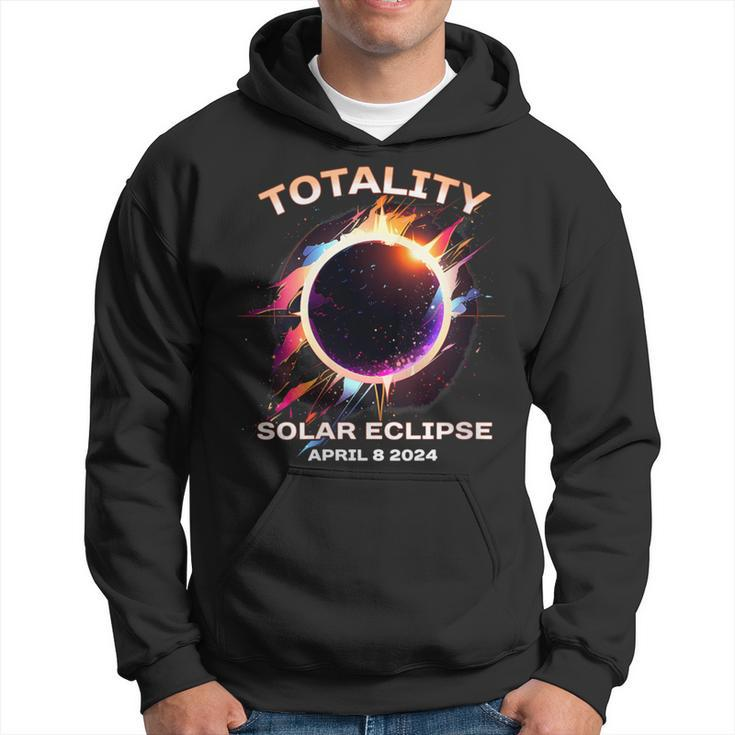 Totality Solar Eclipse April 8 2024 Event Souvenir Graphic Hoodie