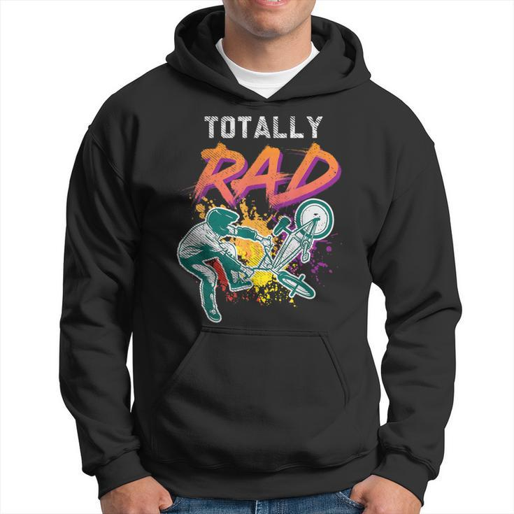 Totally Rad 80S Bmx Bike Vintage Racing Biking Cycling Hoodie