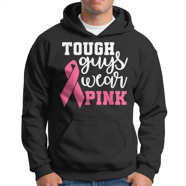 Tough Guys Wear Pink Breast Cancer Warrior Support Squad Hoodie