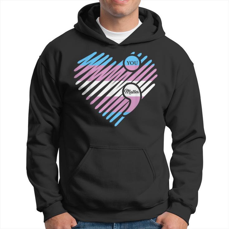 Transgender Heart Pride Flag Lgbtq Inspirational Lgbt Hoodie