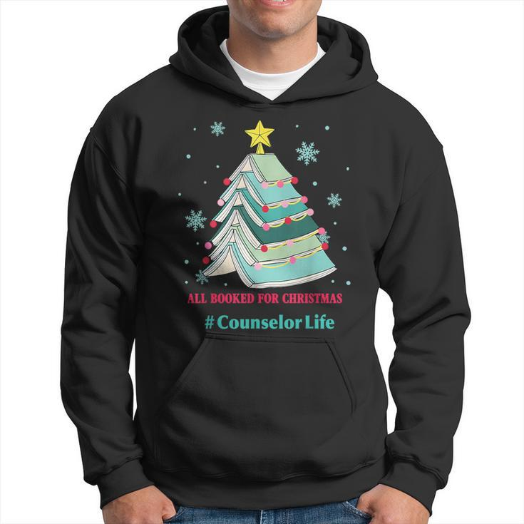 Tree All Booked For Christmas Counselor Life Hoodie