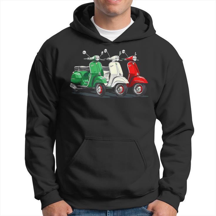 Tricolore Mit Italienischer Flagge Italienischer Roller Kapuzenpullover